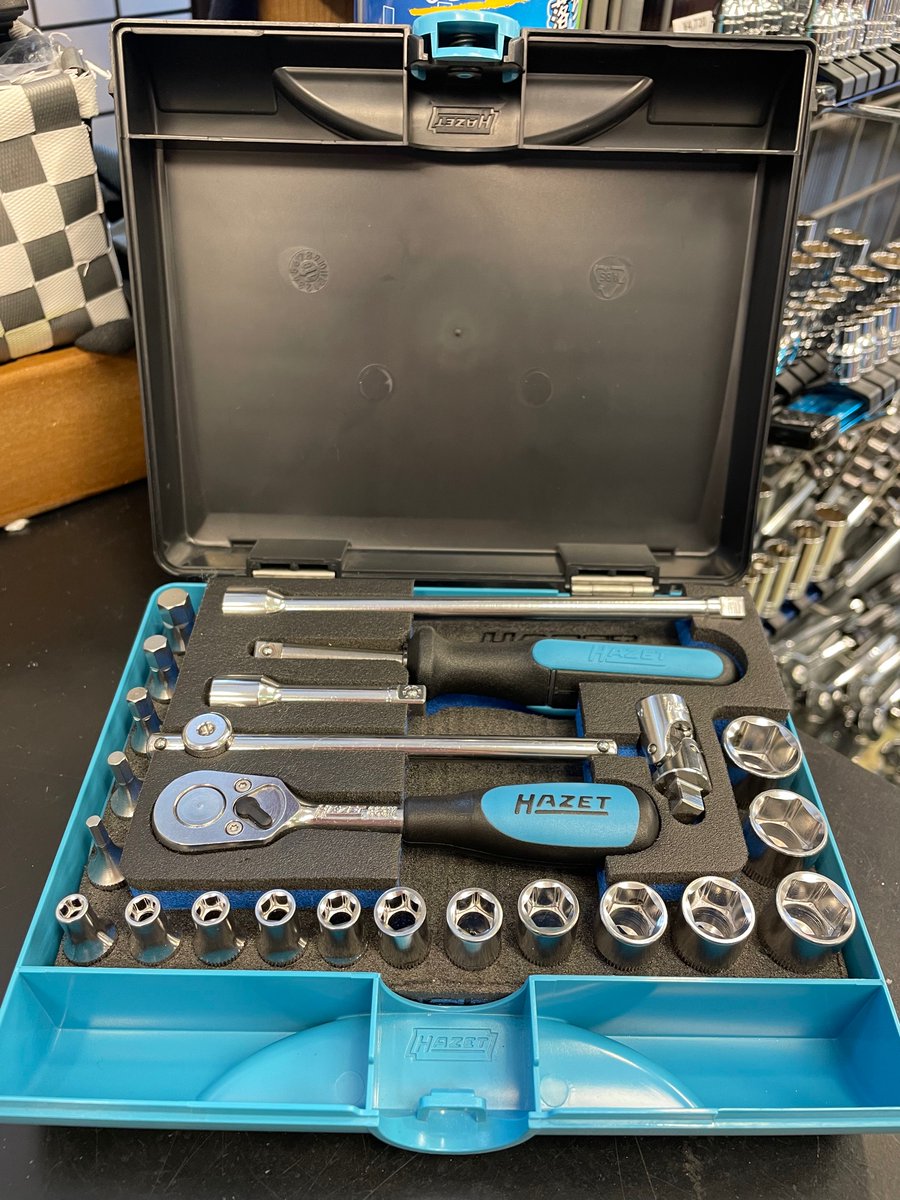 お気に入 プロツール店HAZET ソケットレンチセット 6角タイプ 差込角12.7mm HAZET(ハゼット) ソケットレンチセット 25点セット 900 6角:10、11、12、13、14、15、16、17、18、19、20、21、22、23、24、26、27、28、30、32 差込角(mm):12.7