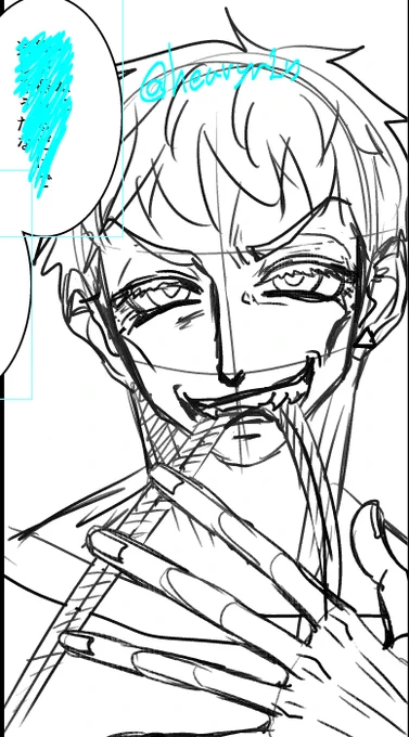 緊縛中に縄を噛むサディスト仕草が大好きです。
だから描く。
喜べ。
#蛇ろど 