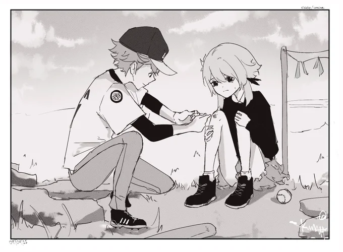 Childhood friends

#chilumi #chilumiweek2022 
#GenshinImpact #原神 #childe #Lumine 