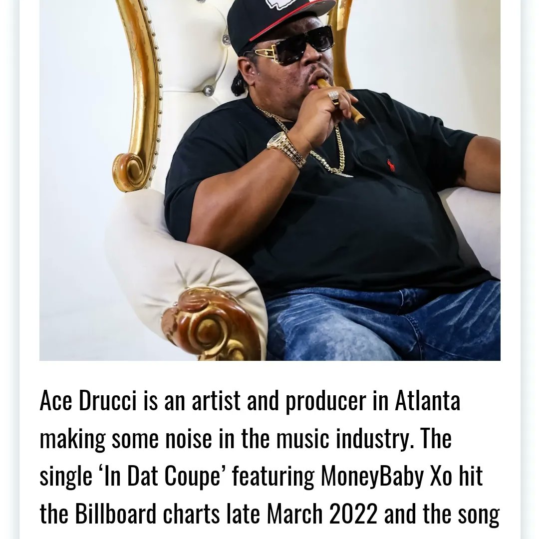 AceDrucci's tweet photo. Hip Hop weekly did an article on me!!! #hiphopculture #viral #blog #magazine 
https://t.co/3m9Iap2UuF https://t.co/vIeDRQ21rS