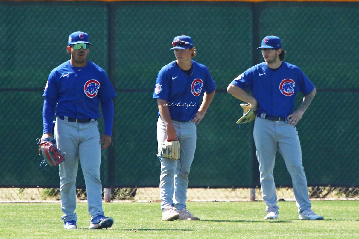 biest22's tweet photo. A trio of bats in the @Cubs system that should be fun to follow this season! Yohendrick Pinango @JamesTriantos and @ColeRoederer #CubsProspects #ST2K22 https://t.co/hHeXmERrvB