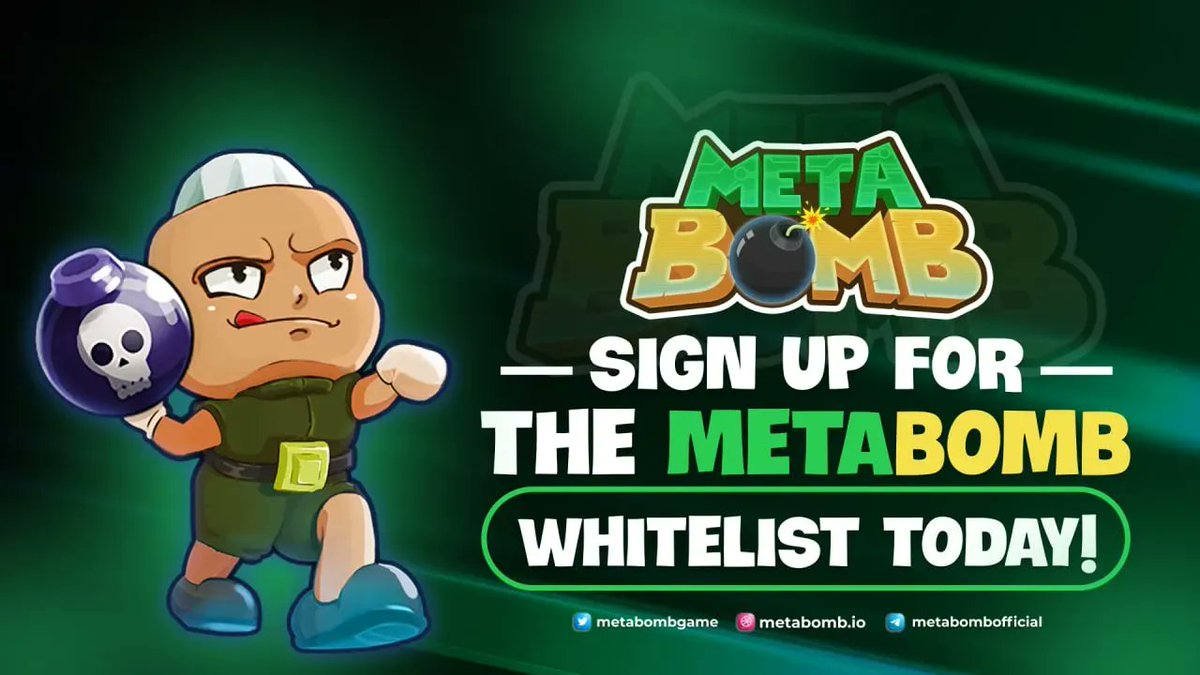 anthonynamu's tweet photo. Opportunity is not for anyone who is late.
If you want to join IDO, whitelist registration is the best way to join.
Join now here: https://t.co/WuzkDyQVDY
#MetaBOMB #LaunchZoneWhitelist #DeFi #GameFi #NFT https://t.co/tQRYXKjYZ0