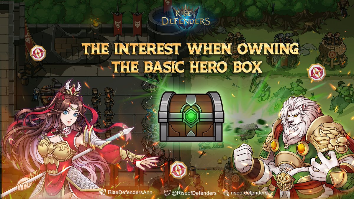 ✨THE INTEREST WHEN OWNING THE BASIC HERO BOX✨

As you know, we are going to have a new box sale that affects the ROI of every new player. You can find the benefits when owning the Basic Hero Box in this post:

👉t.me/RiseDefendersA…

#ROD #RDR #Riseofdefenders #ROI #BoxSale