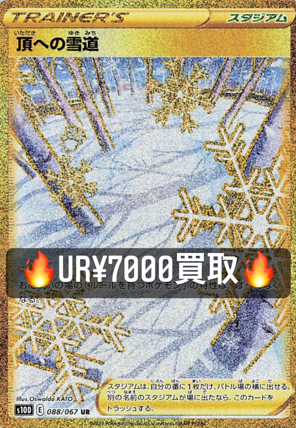 ポケモンカード 頂への雪道 UR S10D（公式サイト PSA10鑑定済