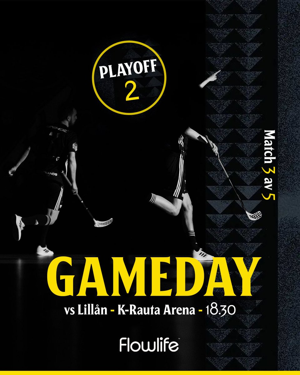 InnebandyAIK's tweet photo. Nu. Åker. Vi. 💛 Alla till K-Rauta Arena. 
.
.
.
📸: @GabbeMG https://t.co/5xn3GOPnLX