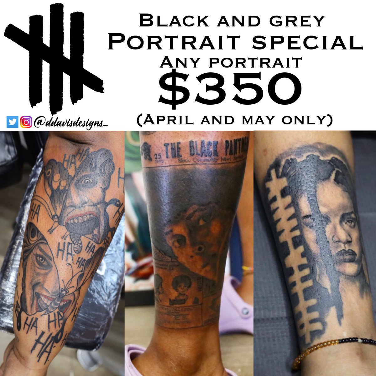 ddavisdesigns_'s tweet image. #portraittattoo #houstontattoo