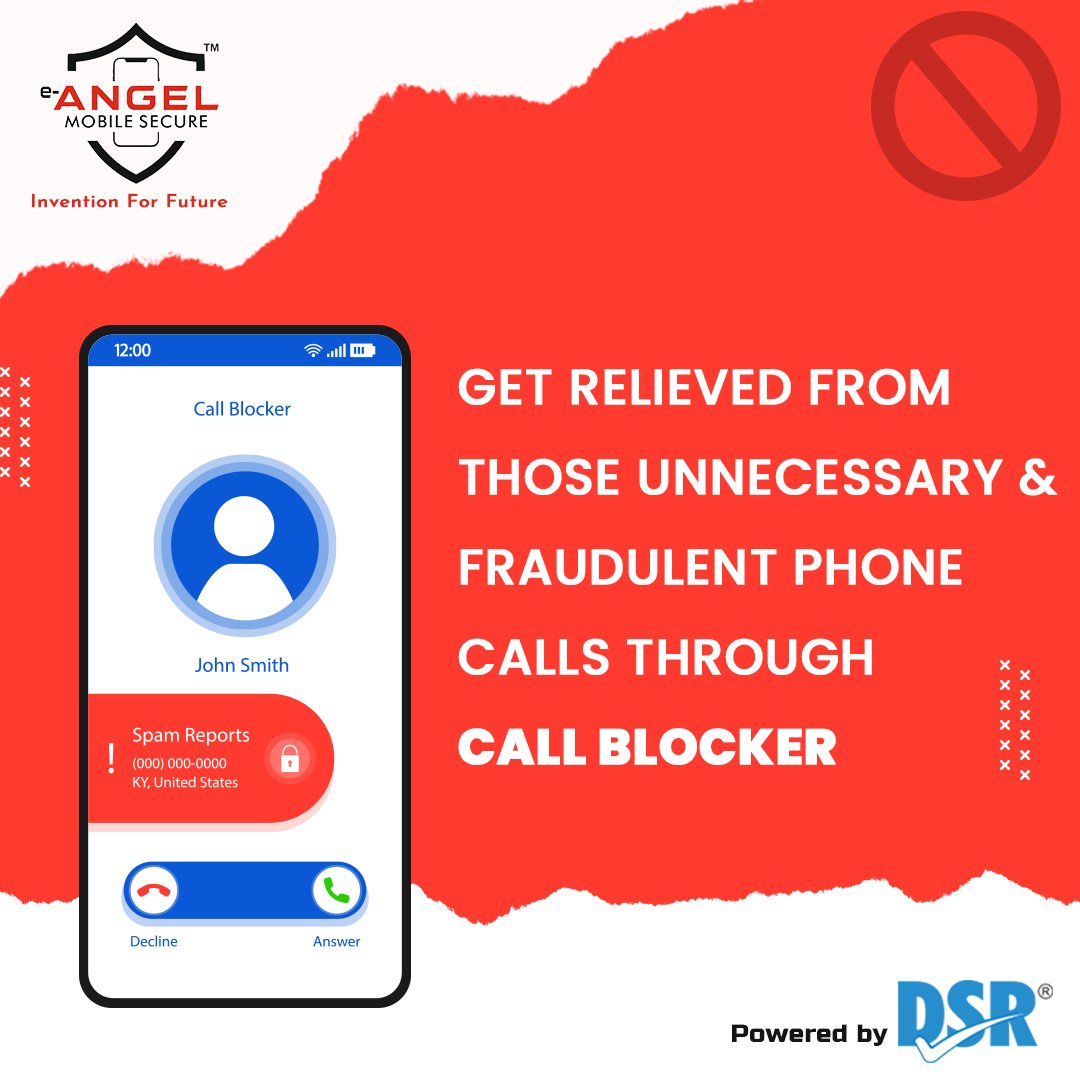 secure_angel's tweet image. Unknown calls can be either safe or dangerous. Especially during any important function, such calls irritates us a lot. 

E- Angel Mobile Secure call blocker protects users from those blocking numbers without much efforts.  

#eangel #securtysystem #callblocker #mobile #security