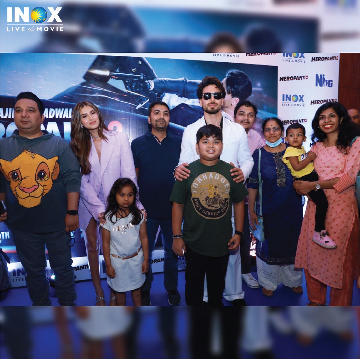 INOXMovies's tweet photo. A majestic evening at #INOX along with the star-cast & director of #Heropanti2 @iTIGERSHROFF @TaraSutaria & @khan_ahmedasas for a grand song launch.⚡
The fans as well as our #INOXRewards members got an opportunity to meet & greet their favourite stars.
@WardaNadiadwala @TSeries https://t.co/B5UxSF4zLW