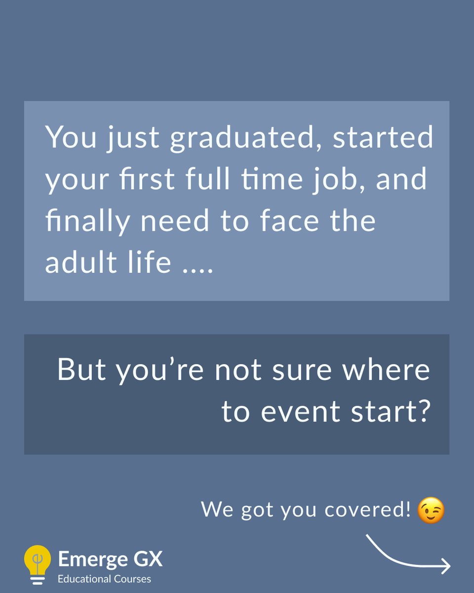 EmergeGx's tweet photo. Want to know the secrets of adulting and the key to financial stability? We got a FREE 1 session course just for you, new grads!😉https://t.co/mLXyLLUeGT!
#Lifegoals #BuildingWealth #Wealth #Adultlife #FinancialTips #FinancialAdvisor #Longtermgoals #Buildwealth #FinancialFreedom https://t.co/e6hUQzxapp