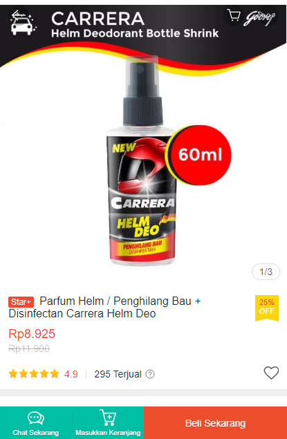 ✨ Parfum Helm / Penghilang Bau + Disinfectan Carrera Helm Deo✨

⛔️ DISKON 25%
                
shp.ee/pvdva7b