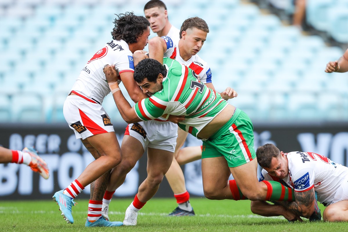 Half Time for the NSW Cup team, 0-18. 🐇❤️💚 #GoRabbitohs 

Follow the match centre for LIVE updates! bit.ly/3v5q0hZ