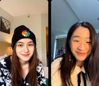 dasucchi's tweet photo. Prim and Tu serving us cool/chic and feminine/ethereal kinds of beauty today! We love pretty besties we don't know the F4 here and their poor internet connection lol #F4ThailandFinalLIVE #primiily #tontawan https://t.co/IPur38AtiG