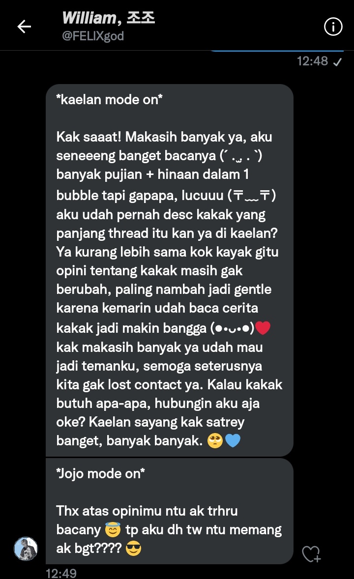 SATU DM BISA JADI DUA ORANG? Siapa lagi kalo bukan Jojo.