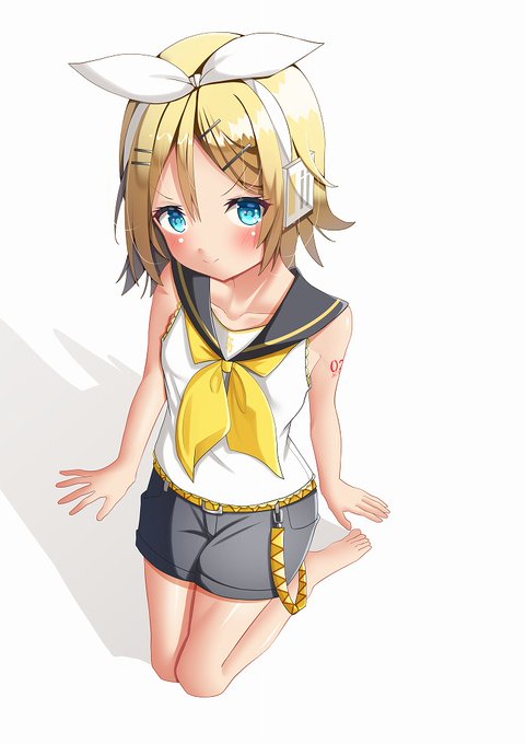 鏡音リンちゃん描きました!!! 