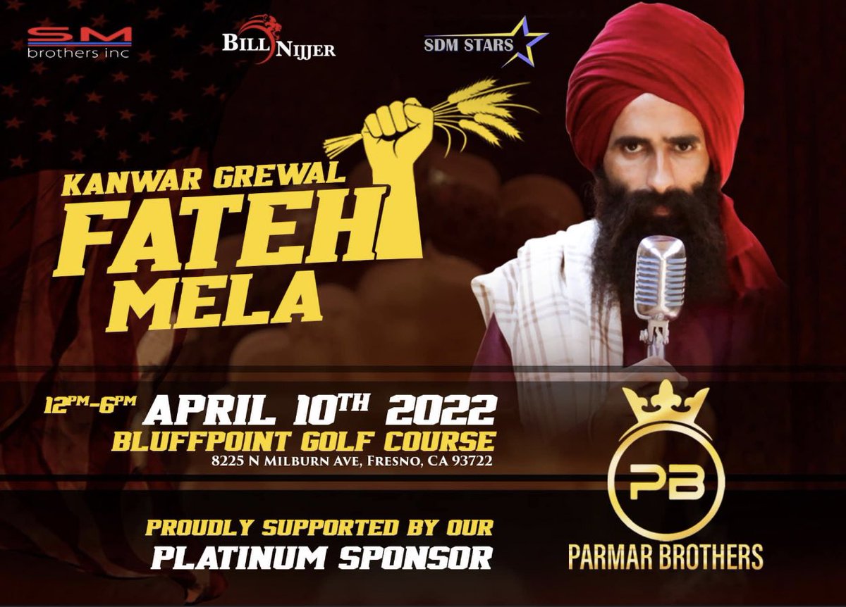 BollyEvents's tweet image. Hello California!!!

Here, we are to start our journey of "Fateh Tour USA @KanwarGrewal1 (ਕੰਨਵਰ ਗਰੇਵਾਲ) Live in Concert ".
You can buy your tickets Sulekha.com or you can do contact with  Bikramjeet Singh 6692654603 

#KanwarGrewal