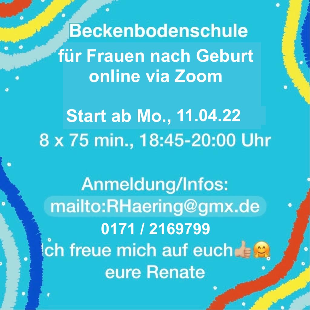 RenateHaering's tweet photo. Noch 2 Tage bis zum Start 😍

#beckenbodenschule #hirschau #privatpraxis #beckenbodentherapie #sexologie #naturheilkunde https://t.co/YEKuKjjRQq