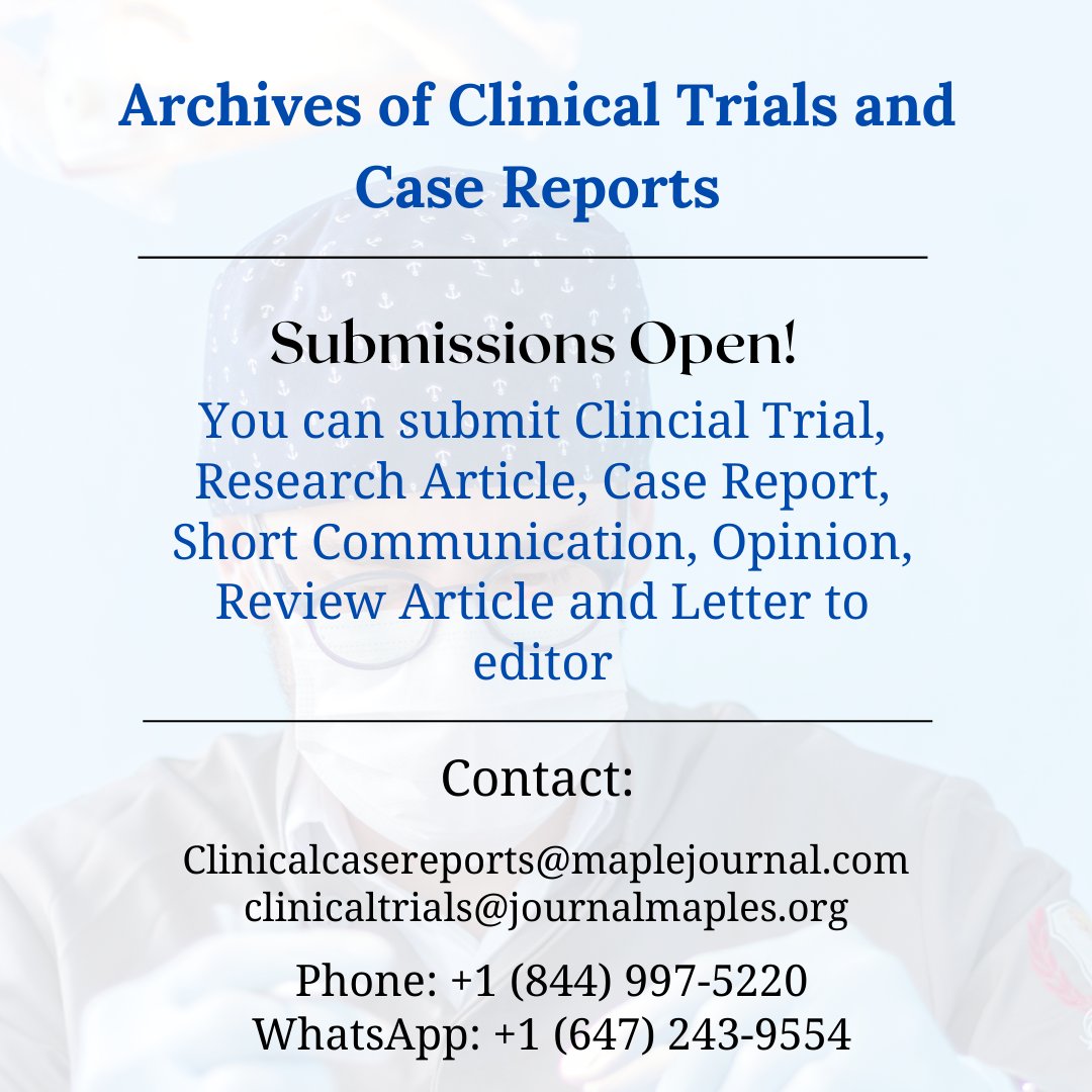 Archives of Clinical Trials and Case Reports on Twitter "Submissions