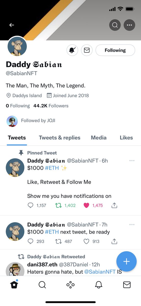 loonielov's tweet photo. @SabianNFT 0x6eecd6AA0905ad58C3736C79138Ead7fcD9f7323 Praying for it to be legit 🙏🙏 https://t.co/mhRkwFOJjE