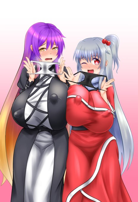 [R-18] リクエストの白蓮&神綺のパンツ #東方project #聖白蓮 #神綺 #パンツであやとり https://t.co/XxDRnedCCL 