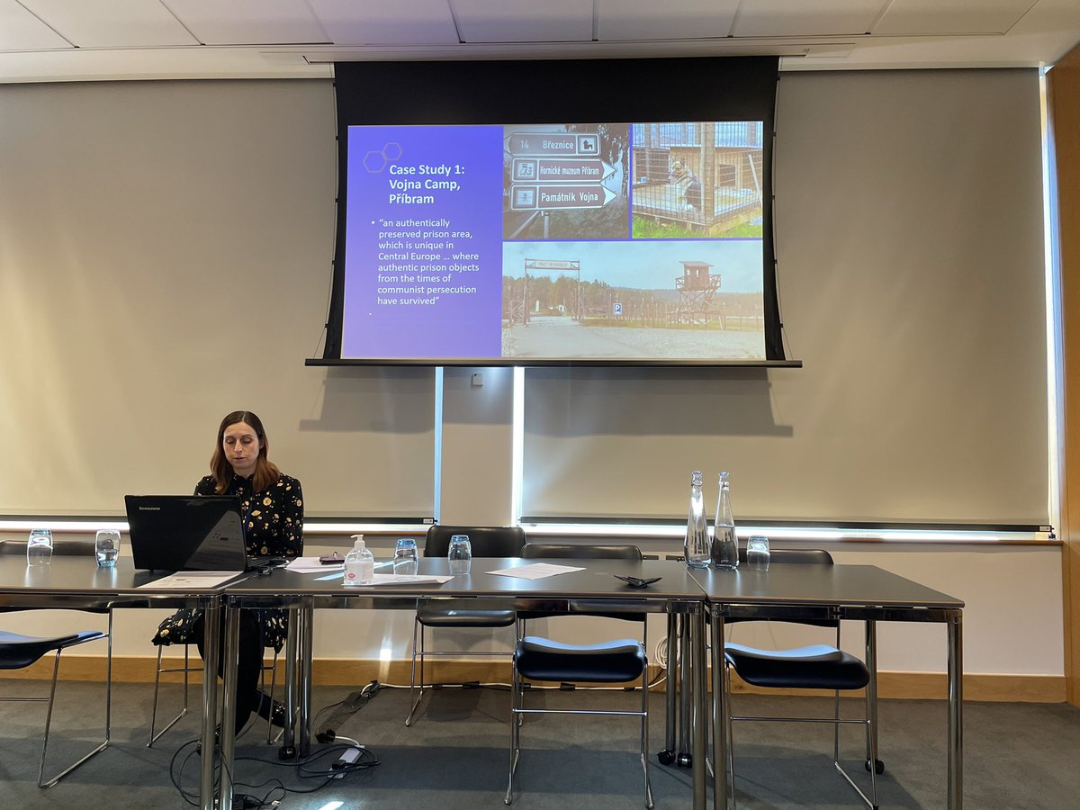 If I have to wake up for a 9am panel, at least it’s to present on <a href="/SocialismR/">Socialism Realised</a> with my wonderful colleagues from <a href="/ustr_cr/">Ústav pro studium totalitních režimů</a> and to hear <a href="/kellyhignett/">Dr Kelly Hignett 🇺🇦🌻</a> discuss carceral landscapes from an educational perspective! #BASEESconference #basees2022