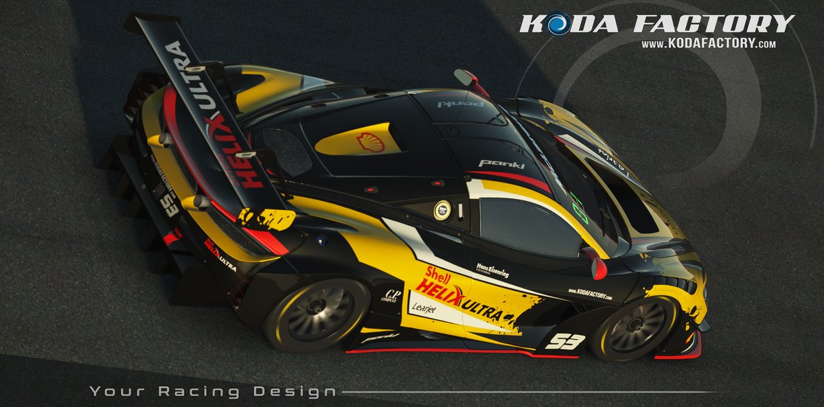 One of the 100+ currently available skins on Patreon:  patreon.com/kodafactory  #iRacing #rFactor2 #kodafactory #kodasimracingdesign