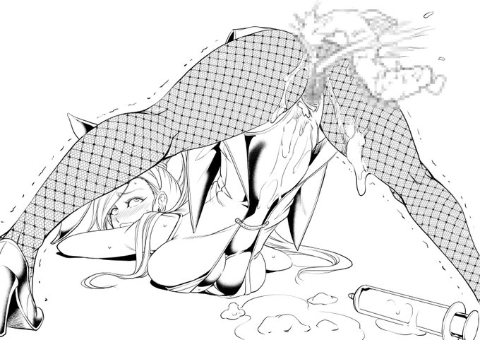 #コミッション 結局昨日の配信と今日の配信でペン入れ作業終わらせましたw 