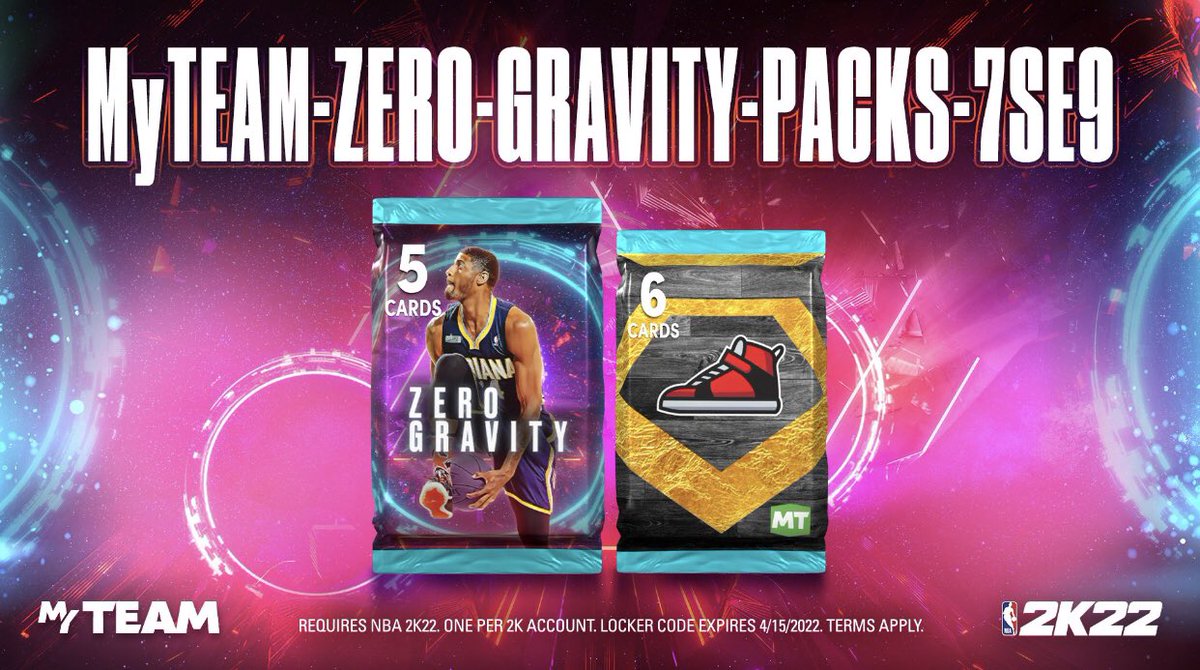 2k22lockercode_'s tweet image. #LockerCode #2k22 🚨 Use this code for a Zero Gravity Pack or Diamond Shoe Pack.

Available for one week