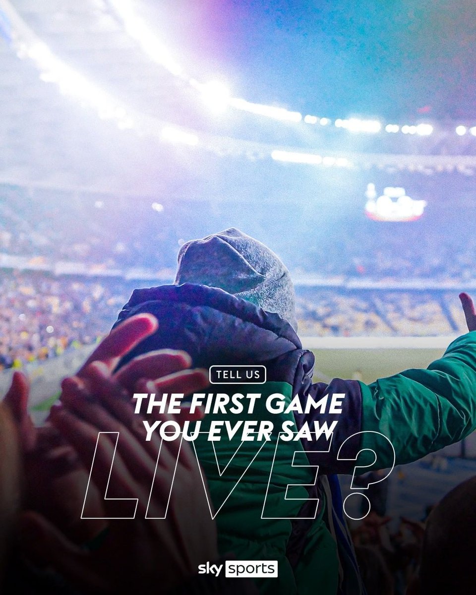 SkyFootball's tweet photo. What was the first match you ever saw live? 👇💭 https://t.co/BgldrpwpvI
