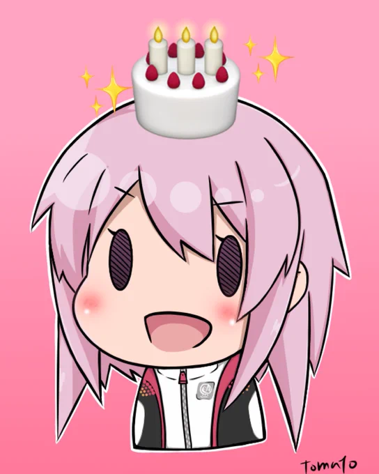 🎊🥳🎉✨🎂💐✨
#比良坂夜露生誕祭
#アリスギアお絵かき 