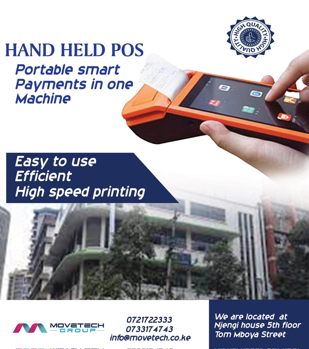 movetechsol's tweet photo. Our Move POS is fully integrated to suit any retail store whether online or physical.
Get yours today at:
📞: 0721722333/0733174743
📧: info@movetech.co.ke
#MasculinitySaturday #ncic #Singapore7s #AysGP #IkokaziKe #Movetech #POS https://t.co/17lFi3OpYP