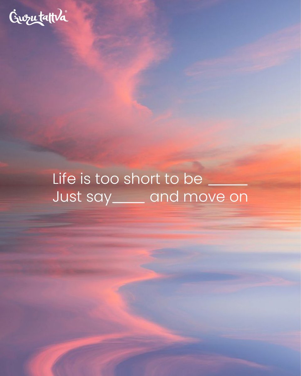 GuruTattvaWorld's tweet photo. Let's make this day fun! Fill in the blanks with funny and creative answers! We are waiting to see the best.
We'll pin your comment if your answer is one of the best ones! 🧐
#Gurutattva #EngagingPost #TrendingNow #LifeIsTooShort #MovingOn #Motivation https://t.co/SAqT8n4zU4