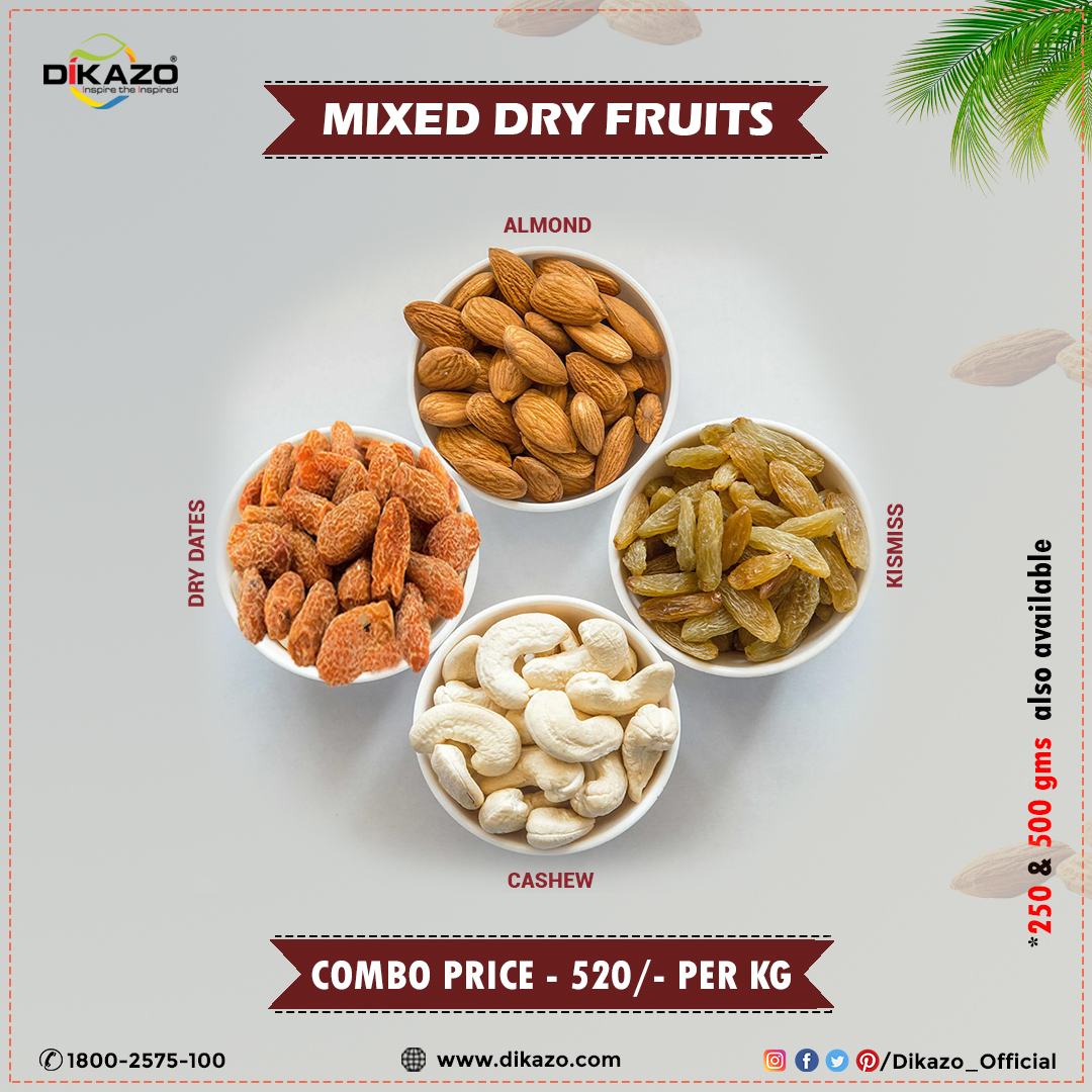 Dikazo_Official's tweet photo. ORDER your Mixed Dry fruits combo now!!
.
.
#badam #kishmish #dates #cashews #khajoor #almonds #raisins #healthyfood #nutritionfood #fibre #combo #combopack #combodeal #comboprice #1kg #mixeddryfruits https://t.co/jQLWsAsSGP
