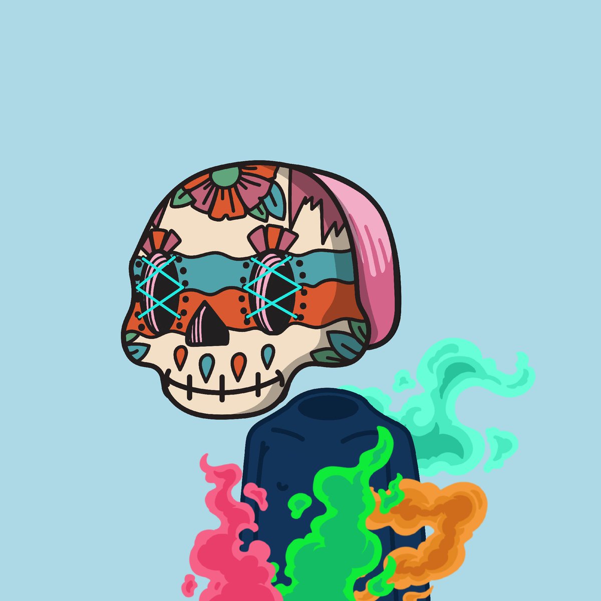 vinhwinh_'s tweet photo. Feels underexposed, so did a bit of shopping after the reveal! Here are a few of my favorite body traits in the collection. @los_muertosNFT https://t.co/RmUAzjVRrF