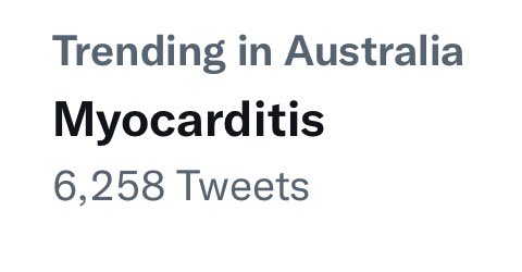 OzraeliAvi's tweet photo. Myocarditis is trending. 👀

The narrative is collapsing. https://t.co/ch7RylB9jP