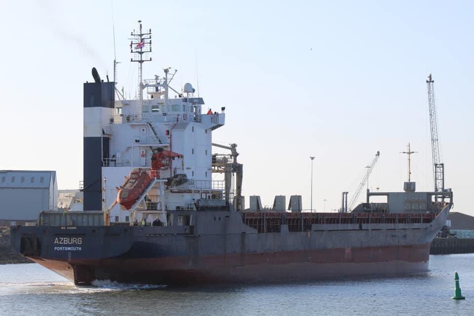 hoffmannoliv1's tweet image. Heard about the news of Azburg being struck and sunk in Mariupol... loved seeing her rather dramatic entrance to Hartlepool last year.  #azburg #sunk #7NEWS #bbcnews 

Hoping for the safety of the crew on board her.