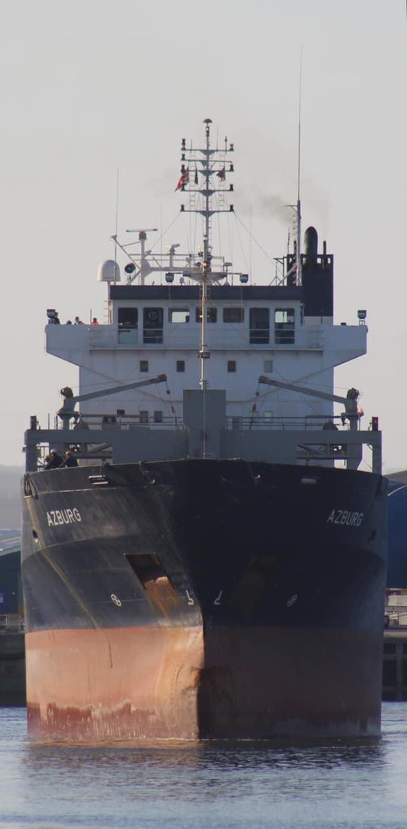 hoffmannoliv1's tweet image. Heard about the news of Azburg being struck and sunk in Mariupol... loved seeing her rather dramatic entrance to Hartlepool last year.  #azburg #sunk #7NEWS #bbcnews 

Hoping for the safety of the crew on board her.