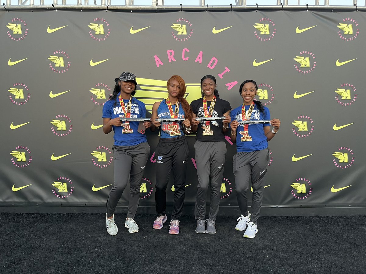 1st Place for Girls 4x200 
@ Arcadia Invite