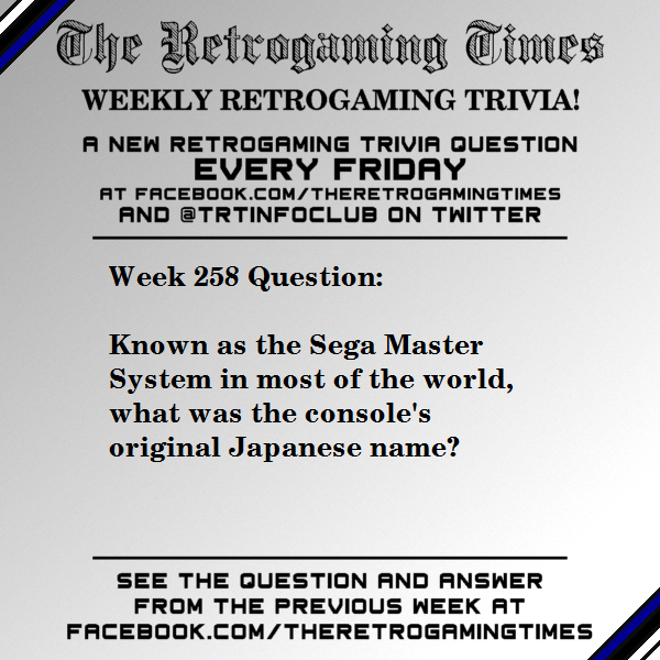 TRTinfoclub's tweet photo. Weekly #Retrogaming #Trivia! Week 258 - https://t.co/fD2BvE1JN1 - Submit a trivia question: trt@classicplastic.net - Read the latest issue: https://t.co/jdezGiBZzg #TheRetrogamingTimes #WeeklyRetrogamingTrivia https://t.co/upm4t18hfO