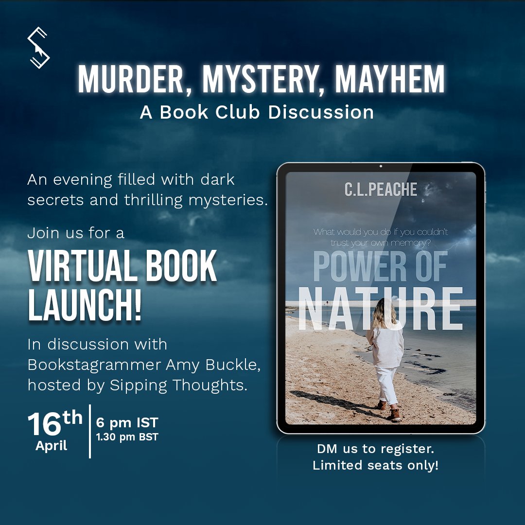 TBCPofficial's tweet photo. #LaunchAlert I Join us for an engaging book club discussion where we will be chatting about murder, mystery and mayhem on Saturday, 16th April. 
Link in the bio to register. Hurry up limited seats only.
#bookclubdiscussion #booklaunch https://t.co/y584EHaz9k
