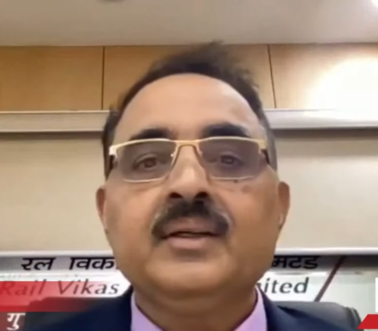 Mr <a href="/rajesh83196/">Rajesh Prasad, RVNL</a> Speaking live at 80th #SKOCHSummit 'State of BFSI &amp; PSUs'

"In time to come <a href="/RailVikas/">Rail Vikas Nigam Limited</a> will play a crucial role in developing railway infrastructures &amp; Kutch Rail Company Model will be remembered for PPP concept in railway infrastructures."

#SKOCH
<a href="/SkochSameer/">Sameer Kochhar</a>