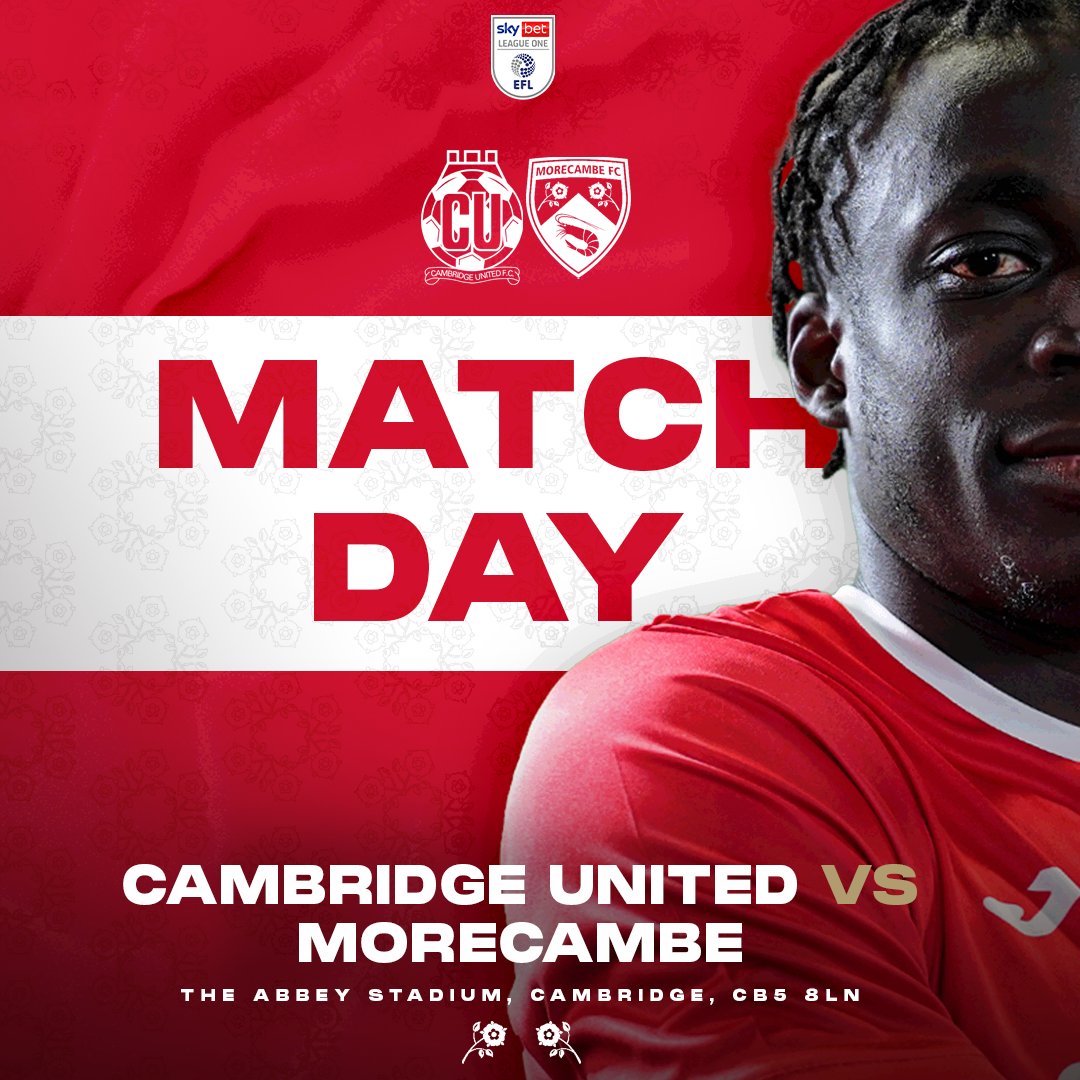 MorecambeFC's tweet photo. #MFCInItTogether! 💪 

#UTS 🦐 | #CAMvMOR https://t.co/1lH14EBD03