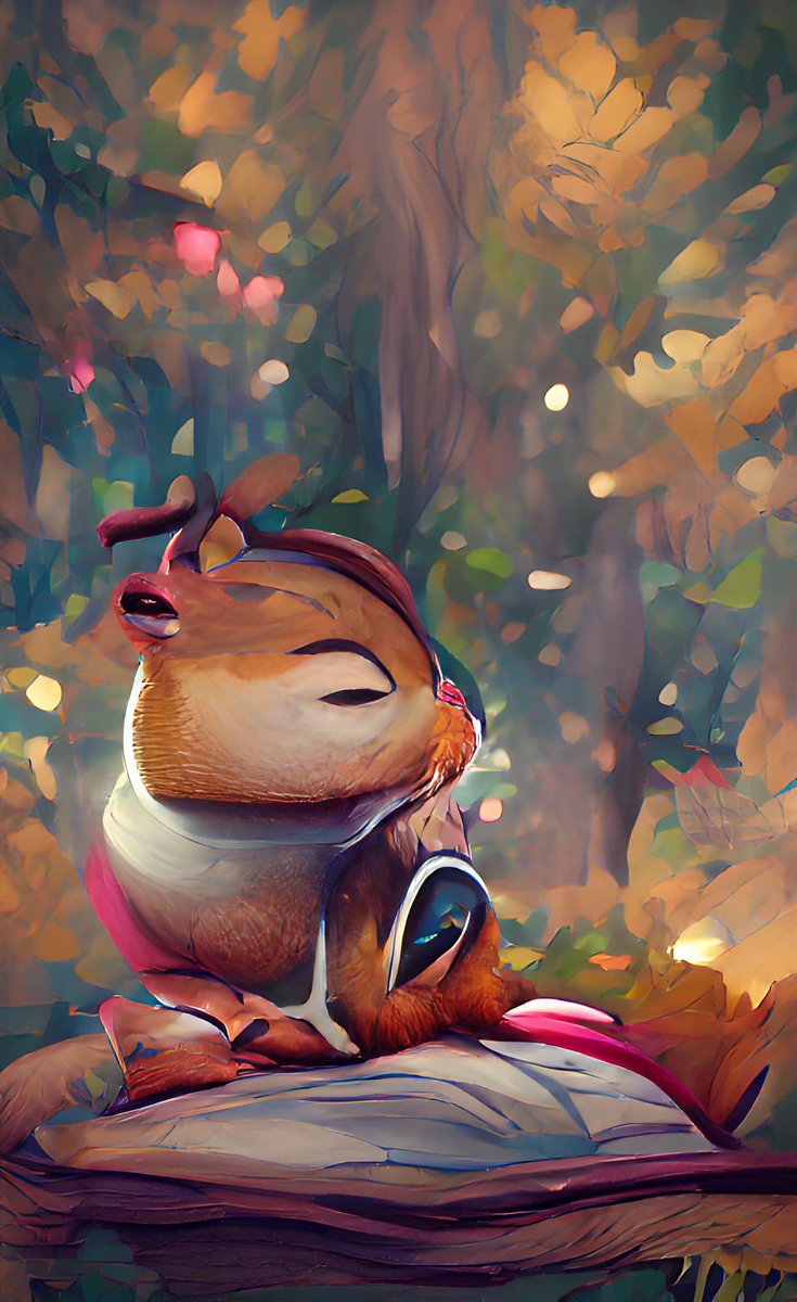 This is a wise master of the art of sitting on a pillow in the forest. He didn’t even have to apply to get this job, he just walked in and they gave it to him.