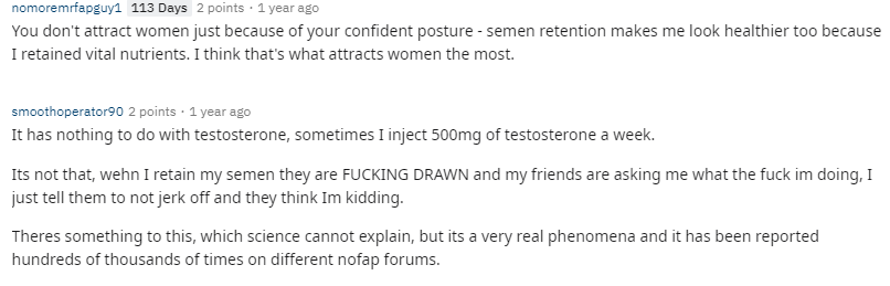 PureRetainer's tweet photo. Random #nofap / #semenretention  testimonies from the internet to motivate you 

#motivation https://t.co/70sm0RG8QG