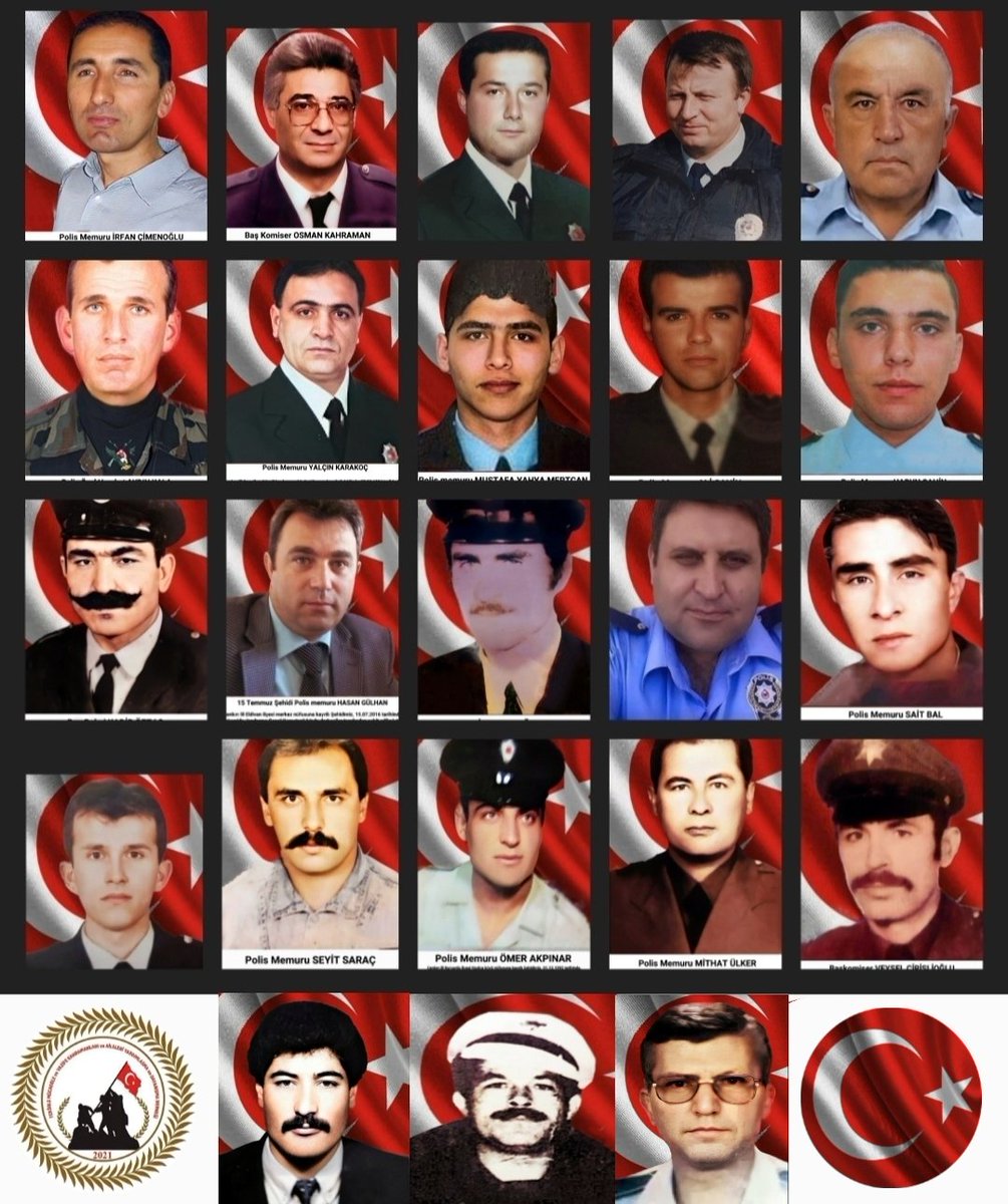 🇹🇷ÇANKIRILI ŞEHİT EMNİYET MENSUPLARI 🇹🇷

10 Nisan Polis Haftası vesilesi ile Şehit emniyet mensuplarımıza Allah'tan rahmet diliyoruz. <a href="/CankiriValiligi/">Çankırı Valiliği</a>
<a href="/TerorleMucadele/">Kocaeli terörle mücadele ve vazife kahramanları</a>
<a href="/EmniyetGM/">Türk Polis Teşkilatı</a> <a href="/CankiriEmniyet/">Çankırı İl Emniyet Müdürlüğü</a> pic.x.com/C3dkYzayys pic.x.com/I3DyOKm6o4
