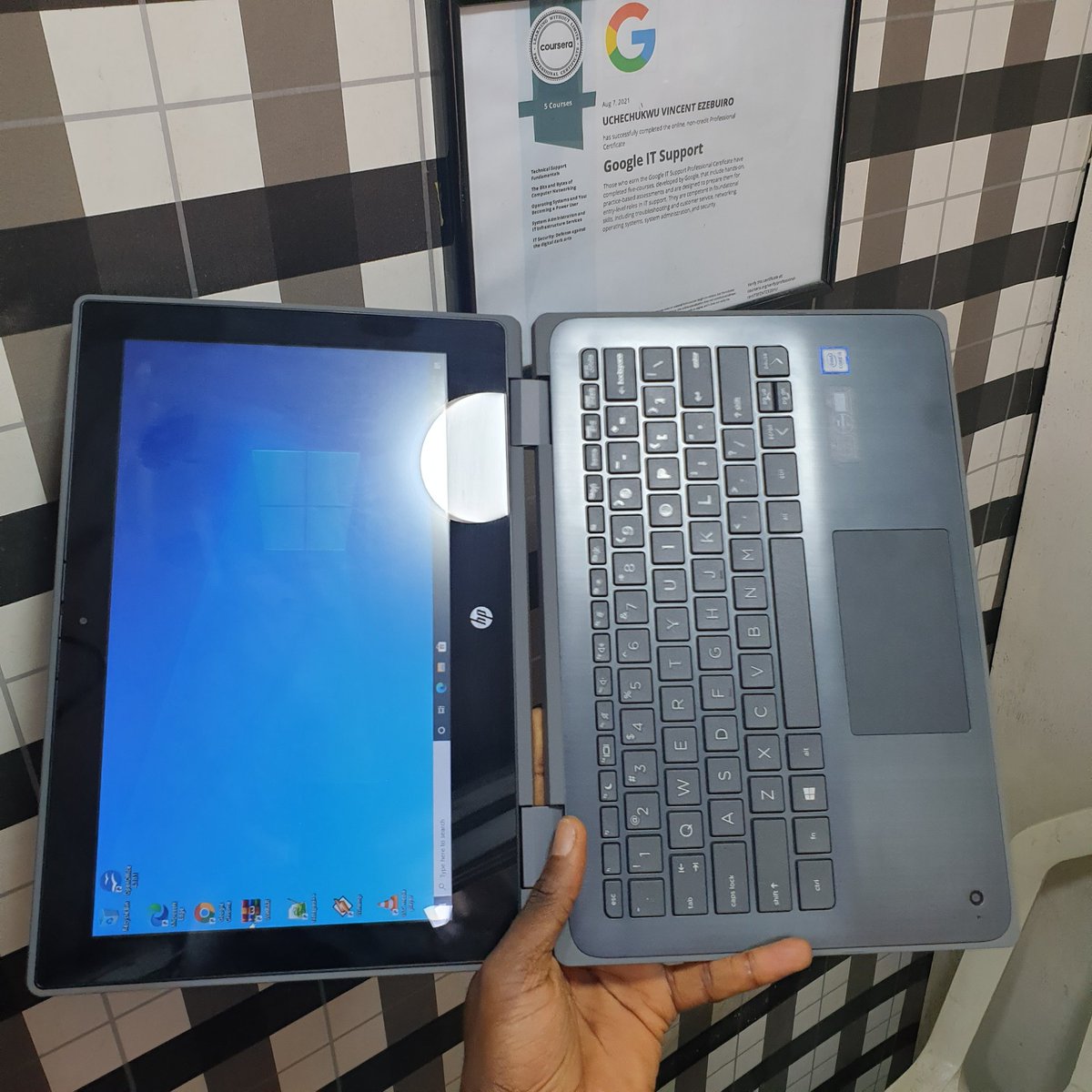 VeenezTech's tweet photo. HP PROBOOK X360 11 G6 EE / CORE I5 / 256GB SSD / 8GB RAM / TOUCHSCREEN
. 
. 
. 
#NBSUpdates #computers https://t.co/zzGy18T7dk