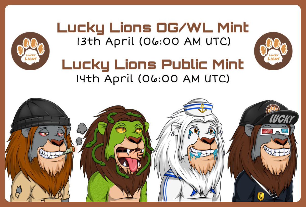 Bloomtrono1e1's tweet photo. 🔥#CNFTGiveaway🔥

🏆 20ADA

1️⃣ Follow @LuckyLionsCNFT and @Bloomtrono1e1
2️⃣ RT &amp;❤️
3️⃣ Tag 3 Friends 

👑Join Discord https://t.co/xAm7BUPUfq

⏳Time 72hrs
#NFTGiveaways #NFTCommunity #NFTdrop #CNFT #CNFTs #CardanoNFT #CNFTGiveaways #Cardano https://t.co/SFm5QfzZmA https://t.co/4hGfaCF8kD