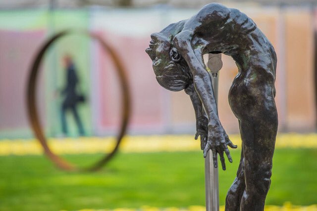 wells744's tweet photo. I Spirit - Awarded artist of the month by Art Jobs USA. Installed 4 years ago at Flux Chelsea - on this day - my birthday! #warriorwomen #ispirit #survival #bronzesculpture https://t.co/9qERVd3xWF