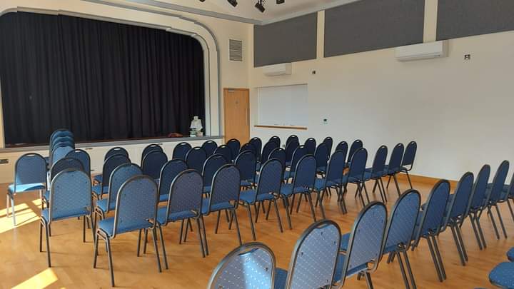 JarualdaQuartet's tweet photo. The stage is set for the #CorvedaleFestival launch tonight in Diddlebury, Shropshire! 

Works by Mendelssohn, Vaughan Williams and Debussy, plus delicious food and refreshments - do join us from 6pm #ShropsPost @WhatsOnShrops @ShropshireStar https://t.co/zRy5da26e6