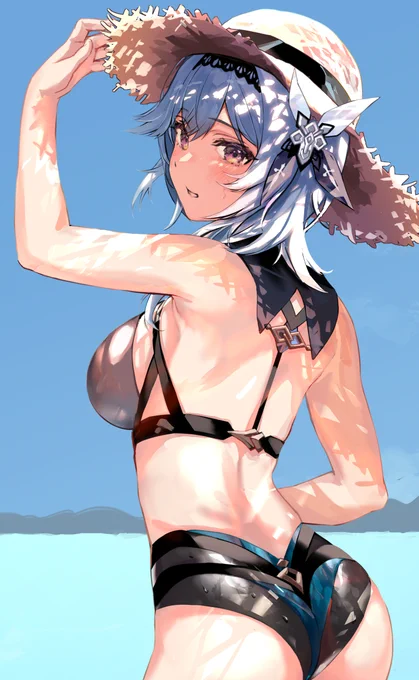 #自分が何度も投稿してしまう画像 #原神 #GenshinImpact
水着エウルアさん…! 