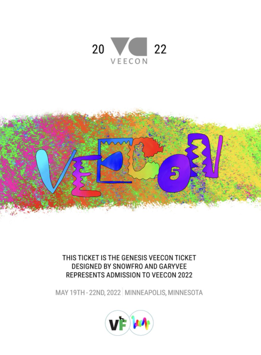 R1mk0_nft's tweet photo. VeeCon 2022 티켓 리빌. 스퀴글을 이렇게 영접할 줄이야! LFG @veecon @garyvee @artblocks_io https://t.co/fgHIjnunJw